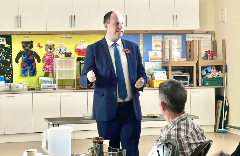 Greg speaks at St Mary's Men's Breakfast in Princes Risborough