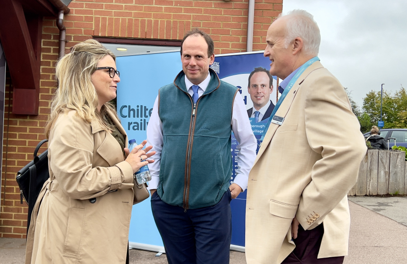 Greg hosts drop-in at Haddenham & Thame Station with Chiltern Railways