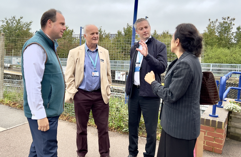 Greg hosts drop-in at Haddenham & Thame Station with Chiltern Railways