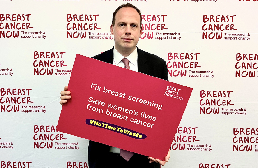 Greg backs Breast Cancer Now's #notimetowaste campaign