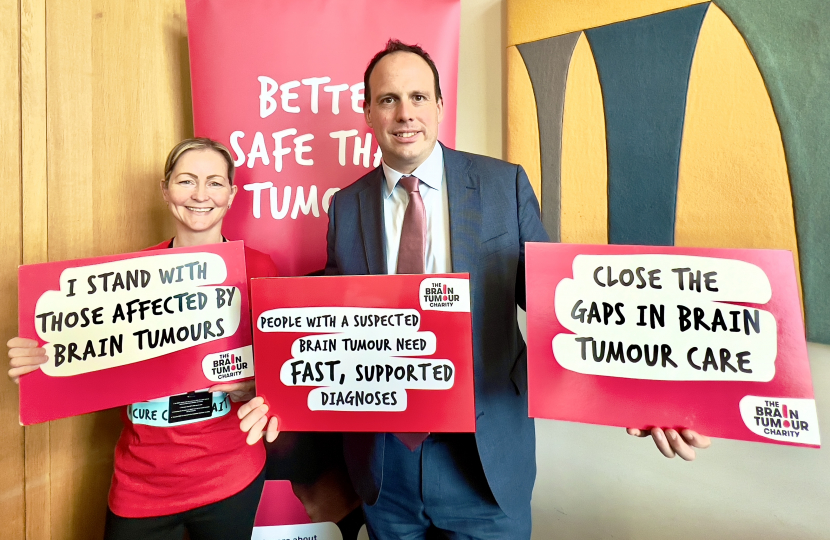 Greg meets with The Brain Tumour Charity