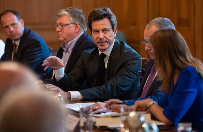 Greg joins Formula 1 roundtable in 10 Downing Street