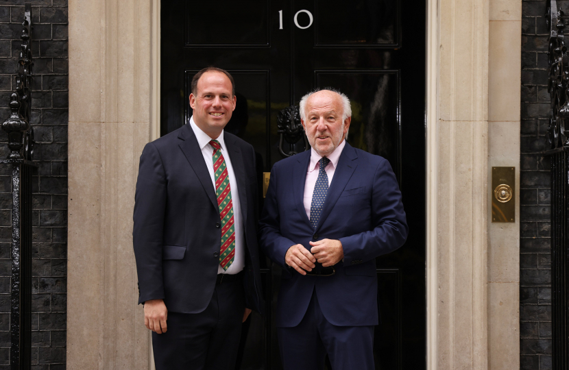 Greg with David Richards in Downing Street