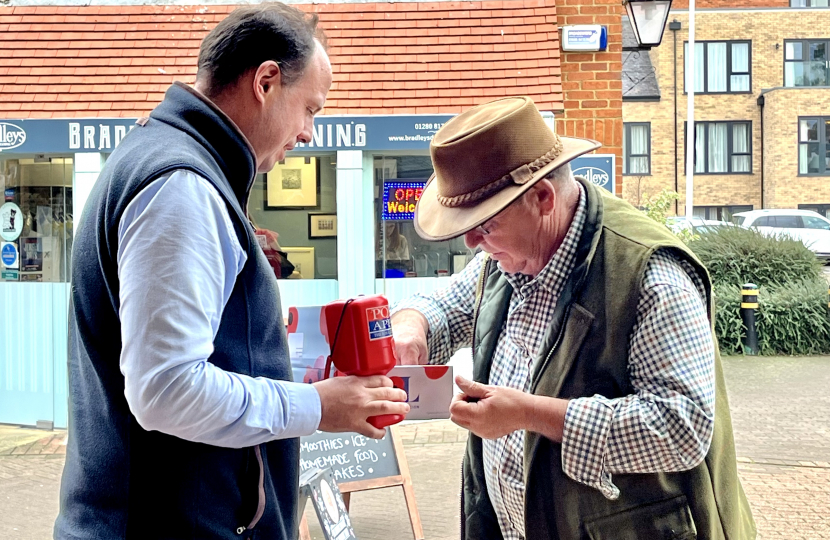 Greg volunteers for the Poppy Appeal in Buckingham