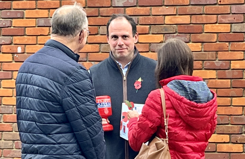 Greg volunteers for the Poppy Appeal in Buckingham