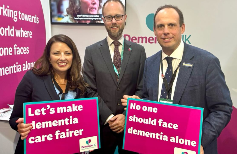 Visit to Dementia UK Stand at Conservative Party Conference alongside Bucks' Joy Morrissey MP