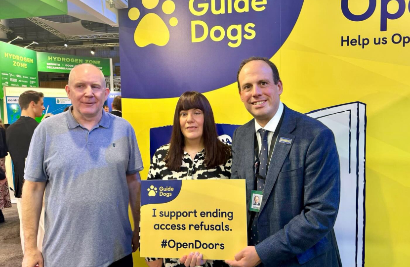 Visit to the Guide Dogs & RNIB Stands at Conservative Party Conference