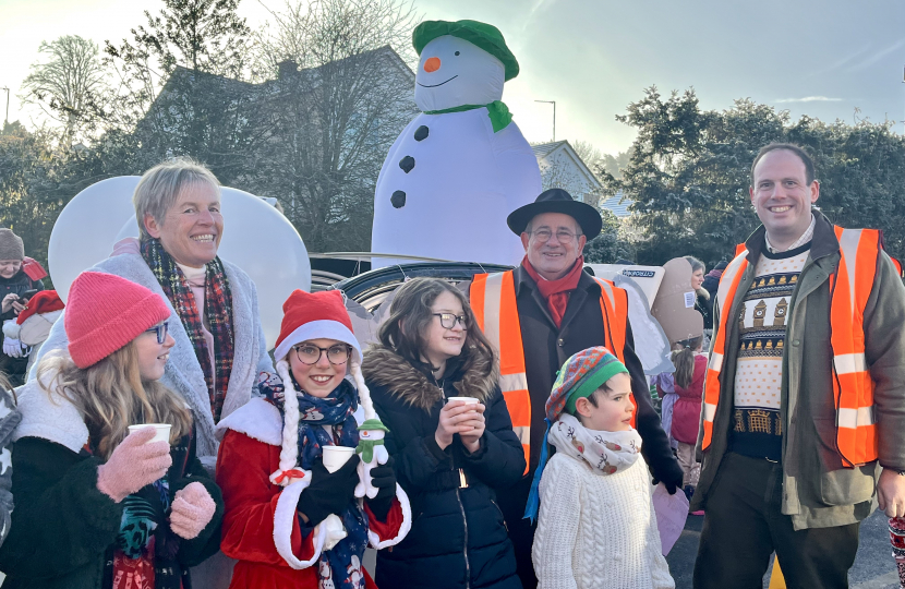 Greg at the Buckingham Christmas Parade 2022.