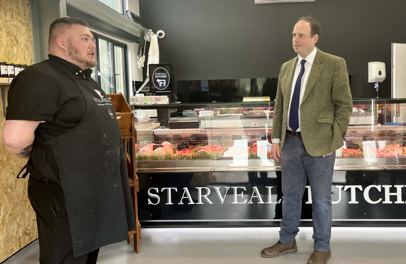 Greg visits new butchers shop at Starveall Farm