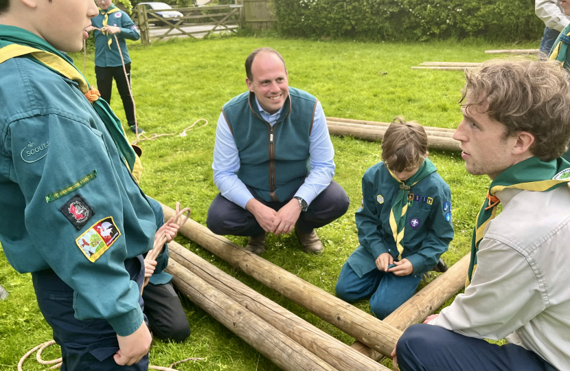 Greg visits 1st Bernwood Forest Scouts in Long Crendon