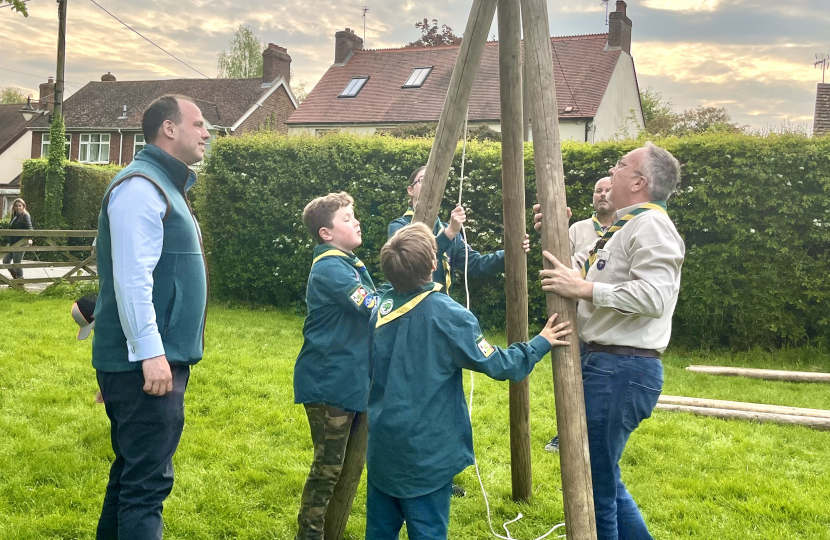 Greg visits 1st Bernwood Forest Scouts in Long Crendon