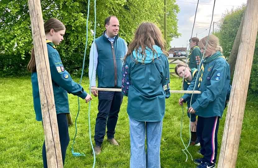 Greg visits 1st Bernwood Forest Scouts in Long Crendon