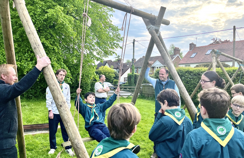 Greg visits 1st Bernwood Forest Scouts in Long Crendon