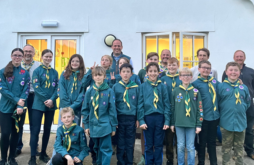 Greg visits 1st Bernwood Forest Scouts in Long Crendon