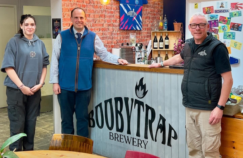 Visit to Boobytrap Brewery in Westcott