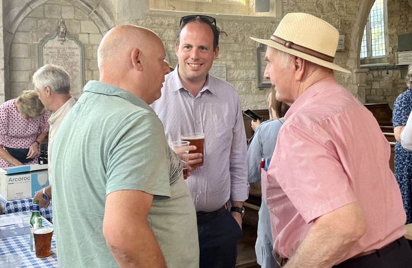 Greg joins Chilton residents for St Mary the Virgin Church social evening