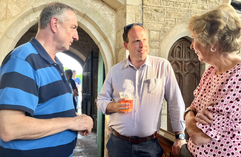 Greg joins Chilton residents for St Mary the Virgin Church social evening