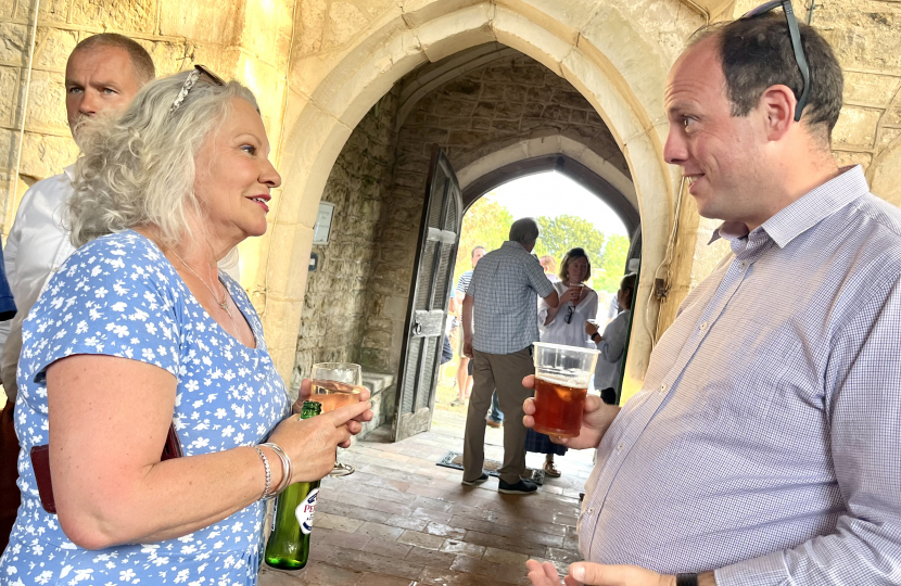 Greg joins Chilton residents for St Mary the Virgin Church social evening