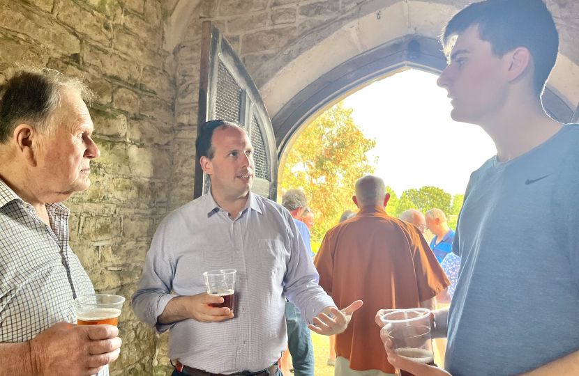 Greg joins Chilton residents for St Mary the Virgin Church social evening