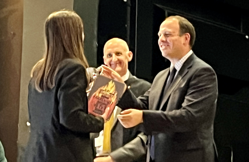 Greg presenting prizes at the Royal Latin Prize Giving.