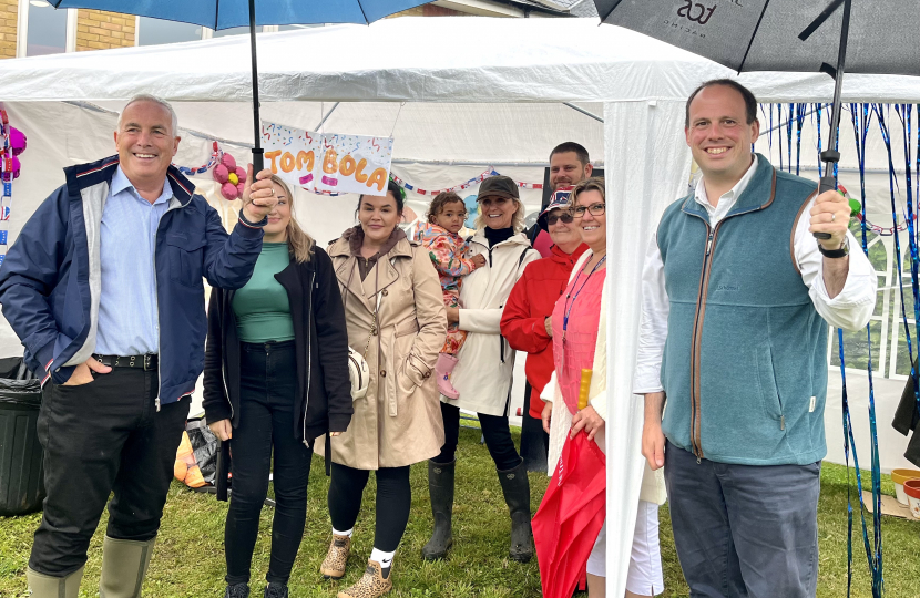 Greg supports The Lindens Summer Fete in Stoke Hammond