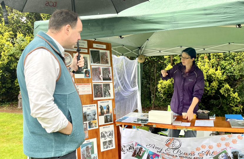 Greg supports The Lindens Summer Fete in Stoke Hammond