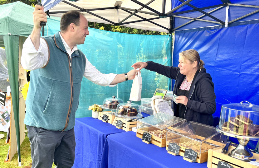 Greg supports The Lindens Summer Fete in Stoke Hammond