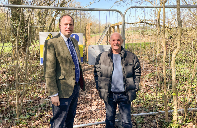 Greg joins calls for Oakley Airfield footpaths to re-open