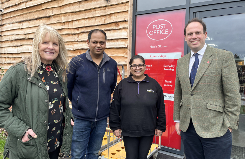 Greg visits new Marsh Gibbon Village Shop and Store