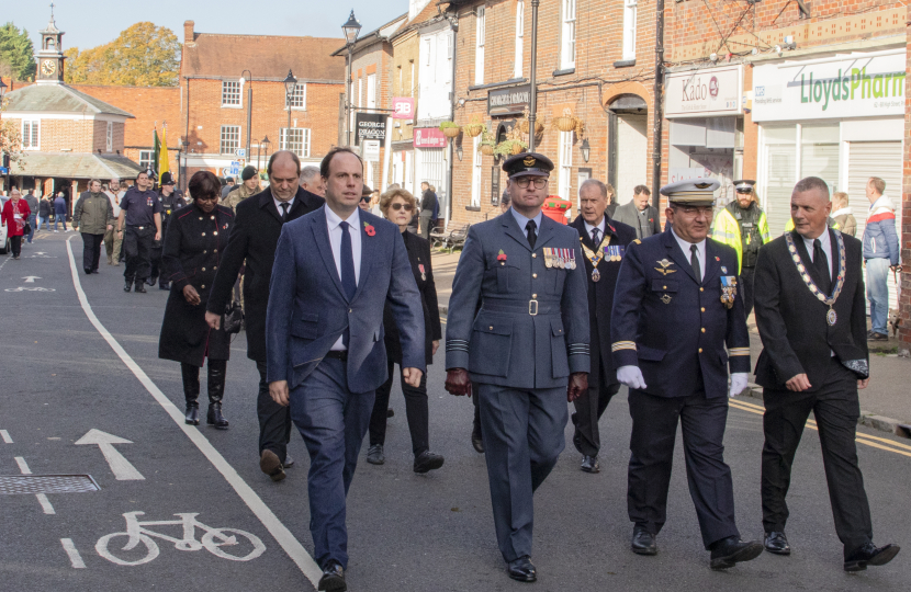 Princes Risborough Remembrance Sunday Parade.