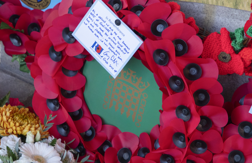 Greg's wreath in Princes Risborough.