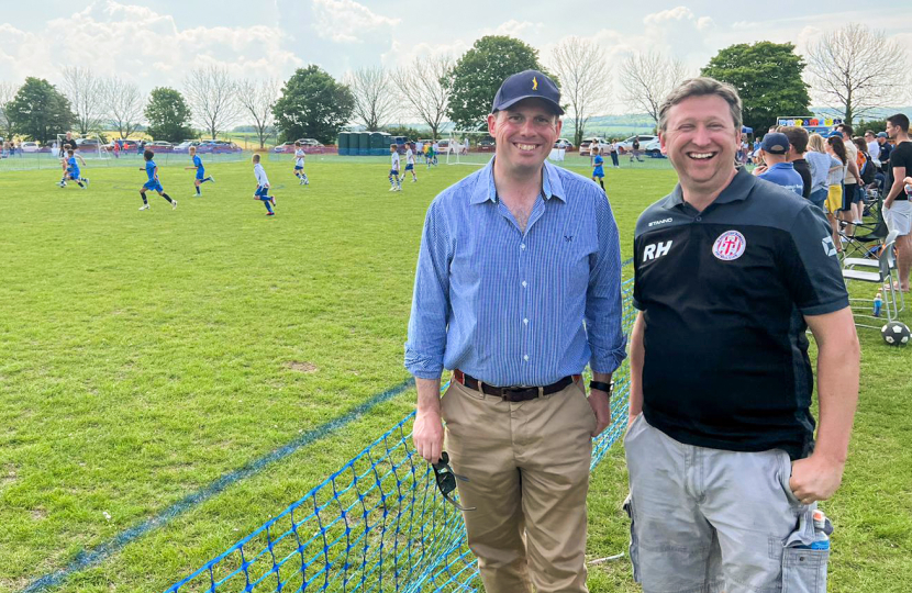 Greg presents trophies at Risborough Rangers Junior Football Club Tournament