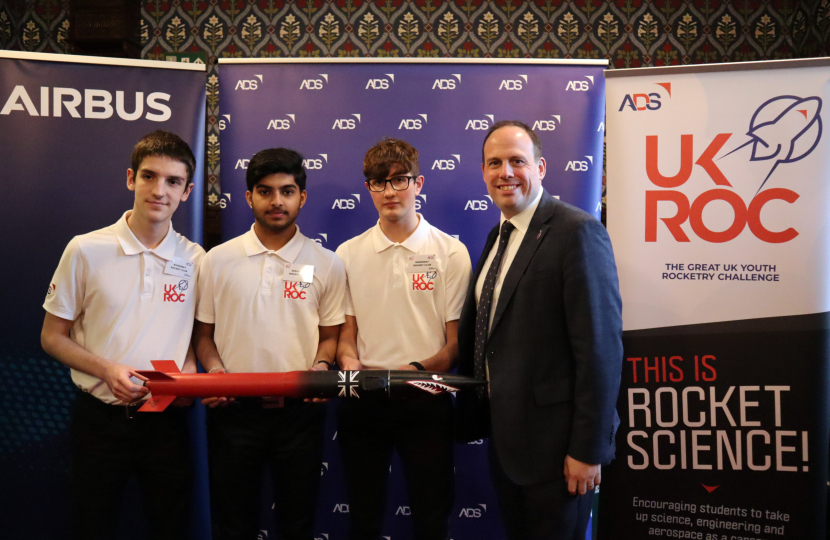 Greg Smith MP encourages 11–18-year-olds to reach for the stars with UKROC 2024