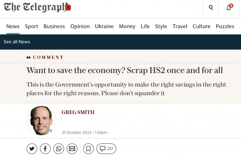 Want to save the economy? Scrap HS2 once and for all