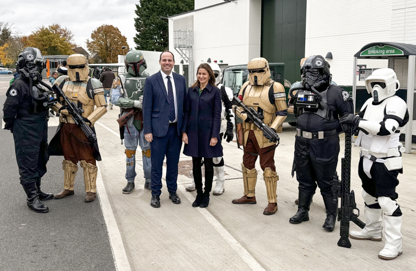 Greg joins local schools at Pinewood Studios for Futures Festival