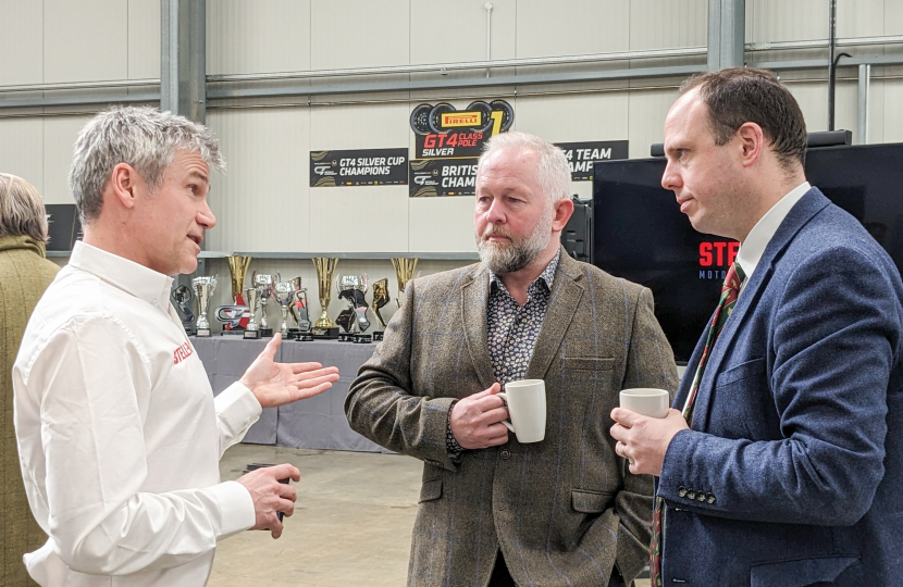 Greg visits Steller Motorsport in Tingewick for launch of GT3 car