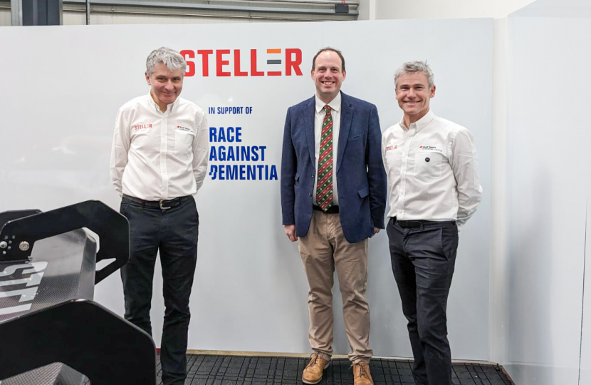 Greg visits Steller Motorsport in Tingewick for launch of GT3 car