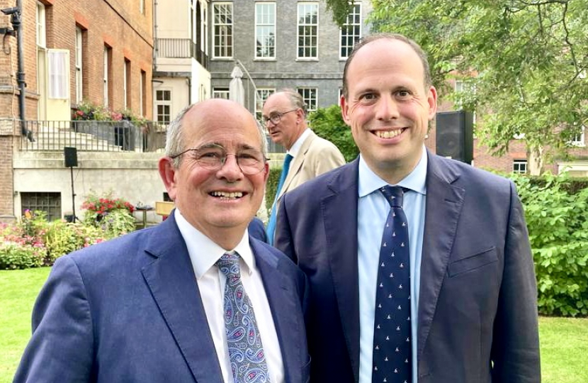 Greg Smith MP with University of Buckingham Vice Chancellor Prof James Tooley