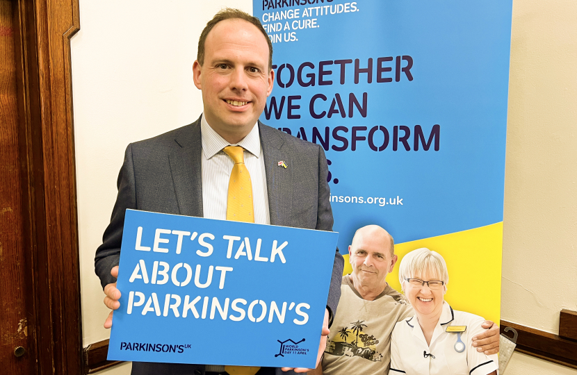 Greg shows his support on World Parkinson’s Day