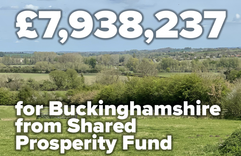 Greg welcomes £7,938,237 in funding to level up Buckinghamshire