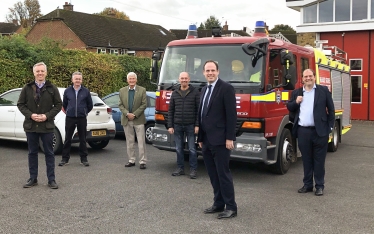 Greg with Rob Butler MP and Princes Risborough Councillors.