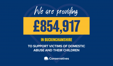 £854,917 for Buckinghamshire to help support victims of domestic abuse 