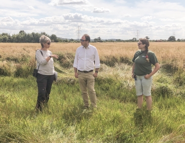 Greg Smith MP at Upper Ray Meadows