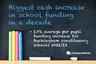 Constituency schools benefit from funding in the biggest cash increase in a decade