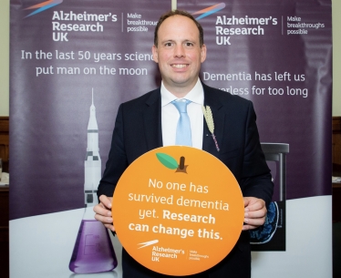 World Alzheimer’s Month: Greg Smith MP joins Alzheimer’s Research UK to support dementia research