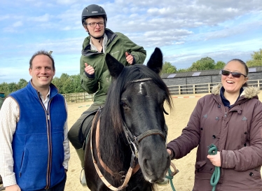 Greg visits Shacks Barn and Buckingham Riding for the Disabled.