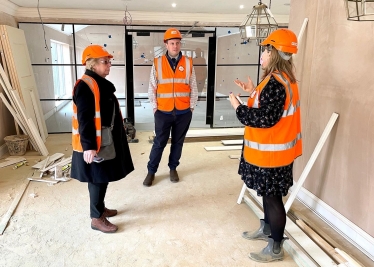 Greg visits Clarendon House Care Home site in Buckingham 