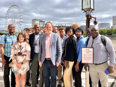 Greg welcomes University of Buckingham students to Westminster