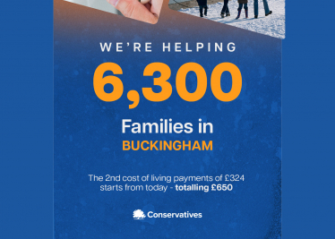 Greg welcomes the Conservative Government’s second Cost of Living Payment worth £324 for families in Bucks