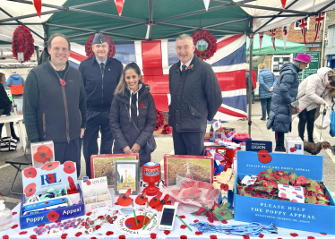 Greg volunteers with Winslow branch of Royal British Legion for Poppy Appeal 2022